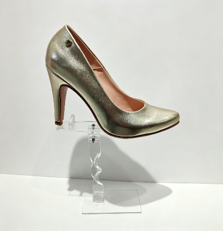 Zapato stiletto dorado taco 7