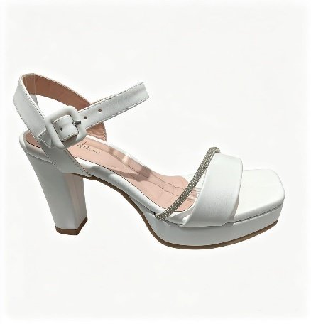 Sandalia plataforma blanco taco 7